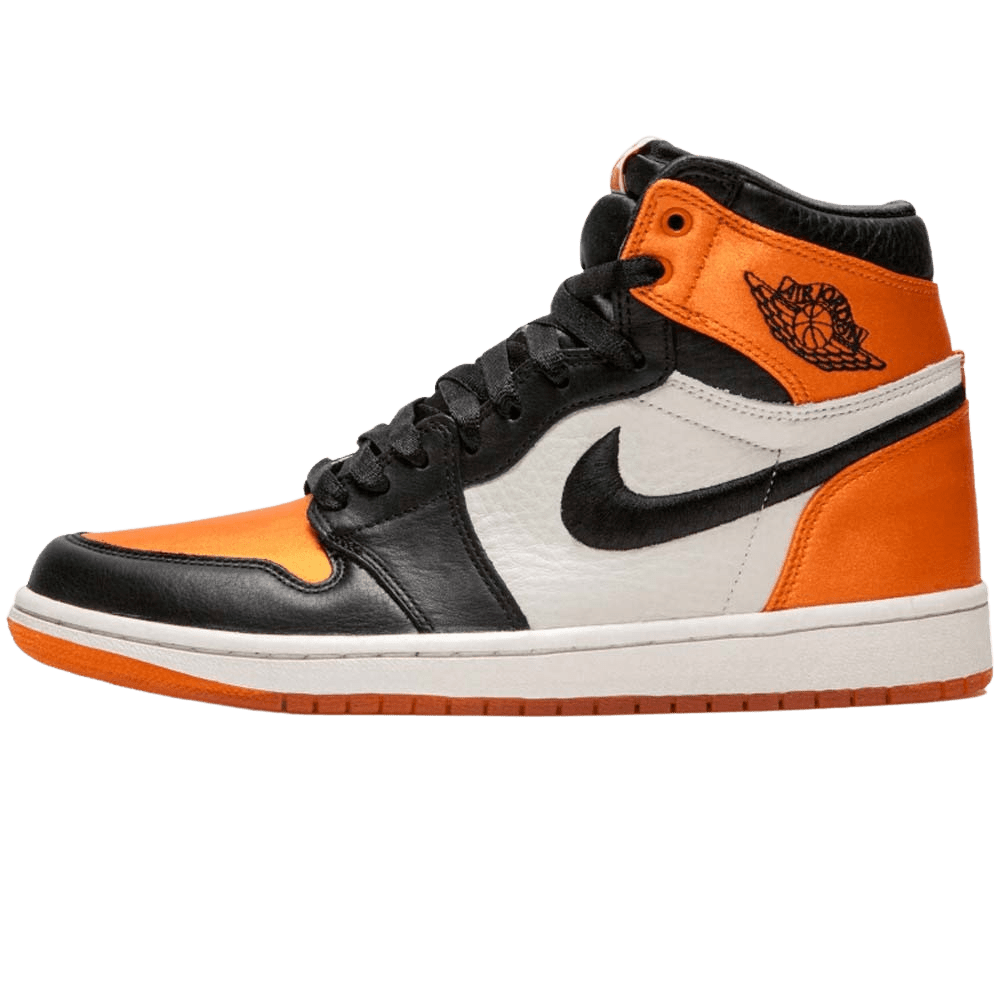 Air Jordan 1 WMNS Satin 'Shattered Backboard' Orange Black - Kick Game