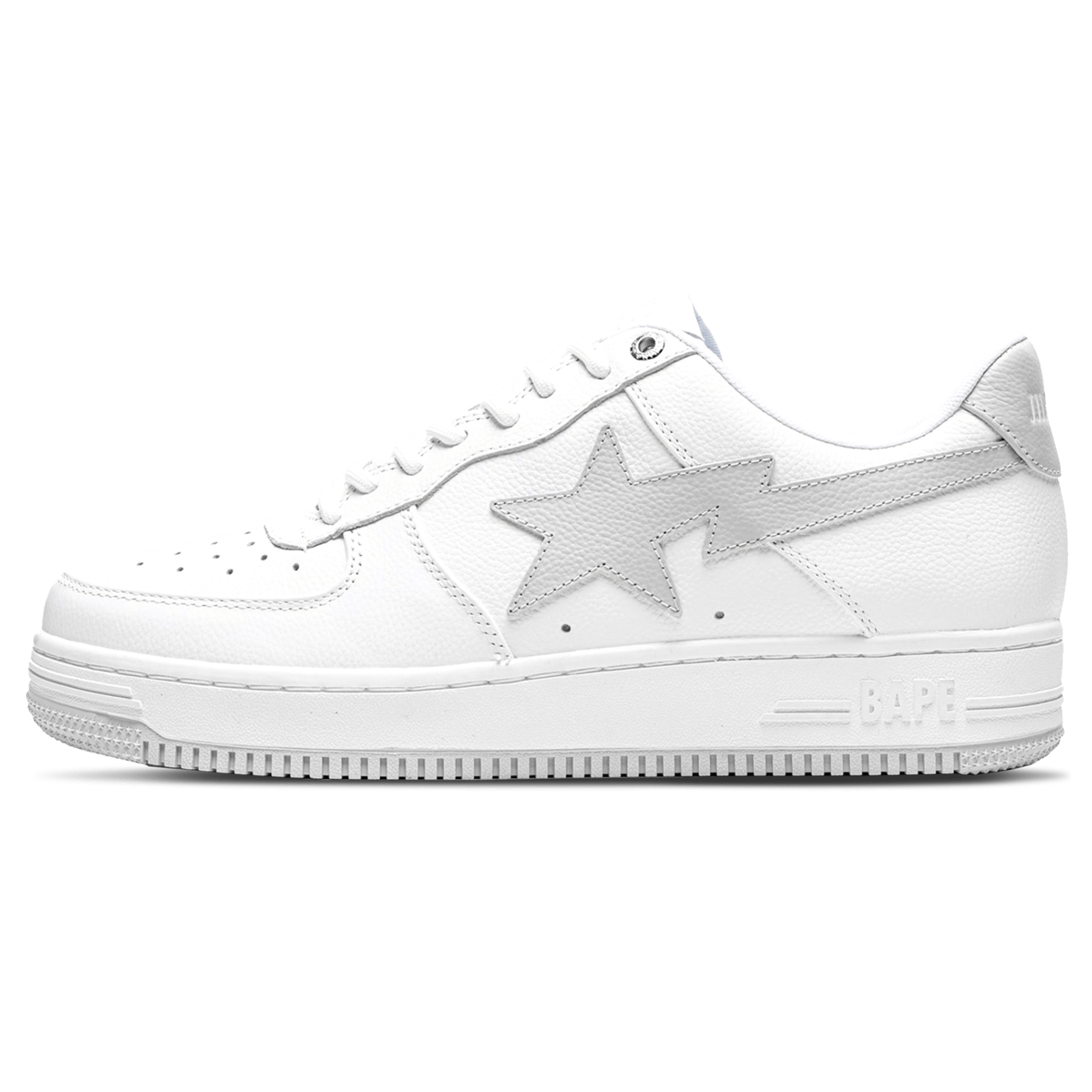 All white bapesta sales