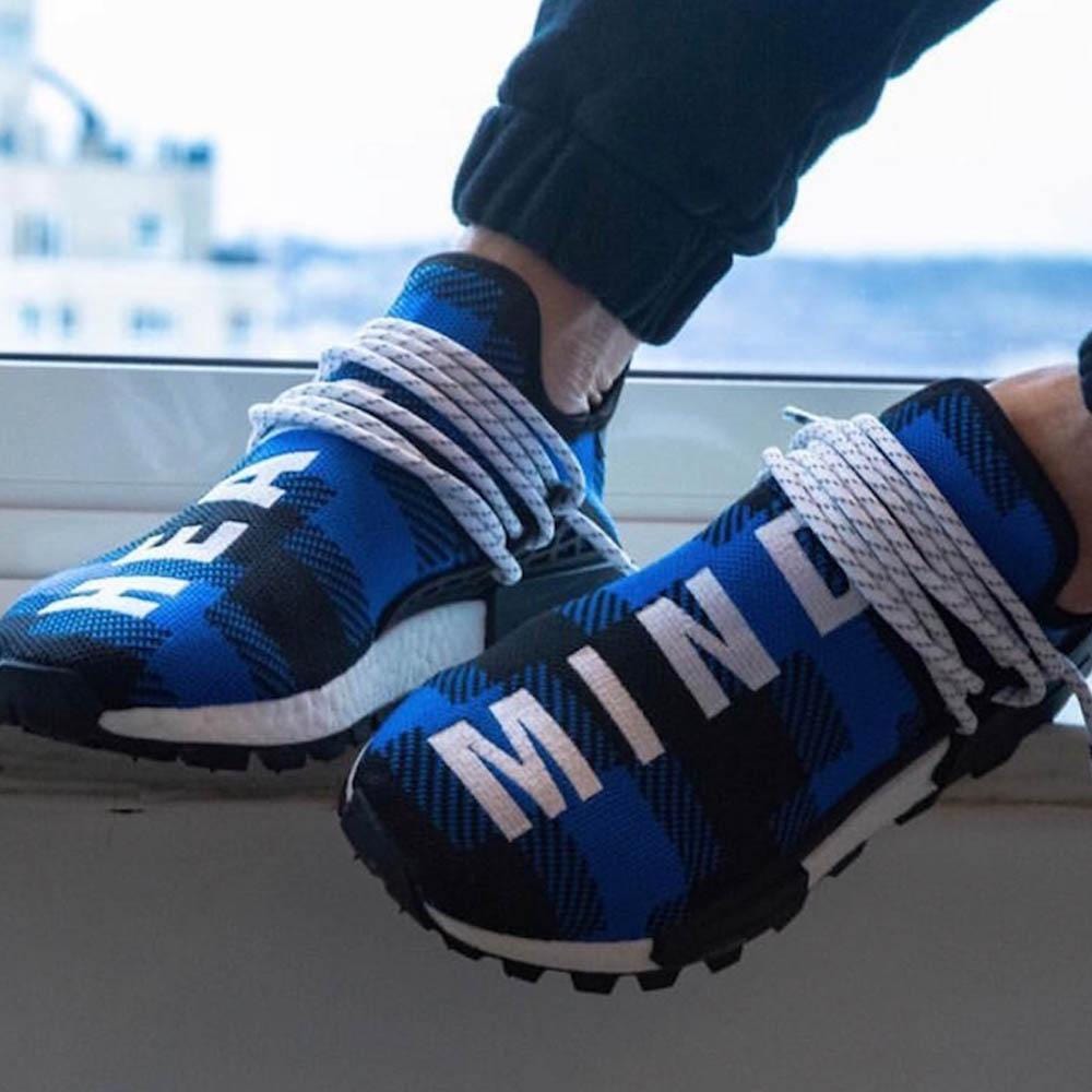 Pharrell x Billionaire Boys Club x NMD Human Race Trail 'Blue Plaid' - Kick Game