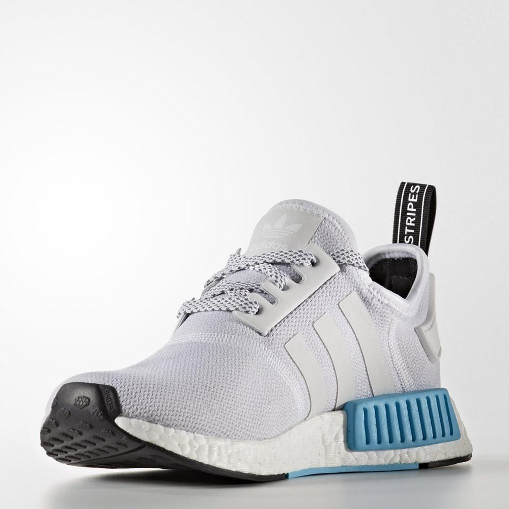 Adidas NMD_R1 Kids White-Bright Cyan - Kick Game