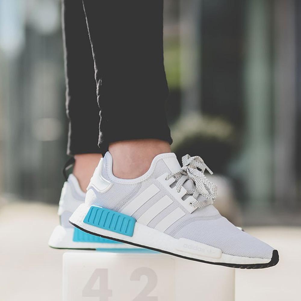 Adidas NMD_R1 Kids White-Bright Cyan - Kick Game