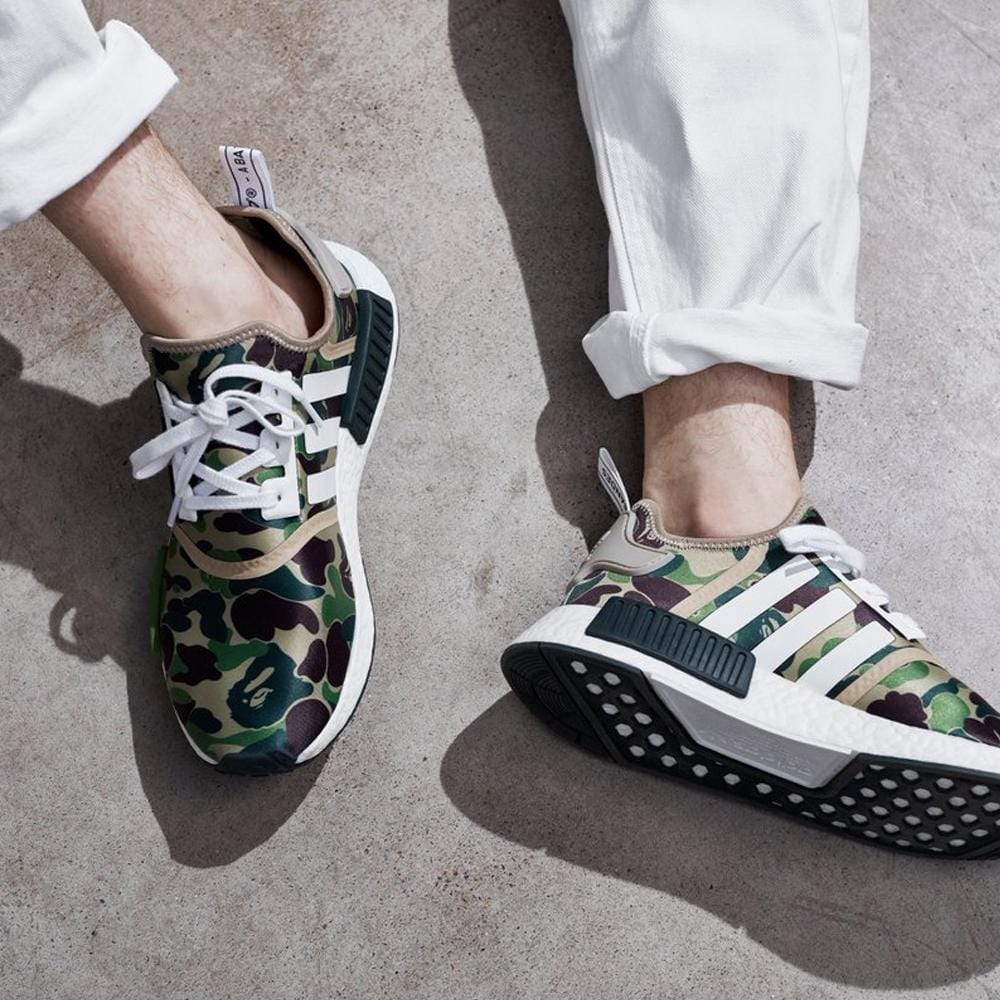 Bape x Adidas NMD_R1 Green Camo - Kick Game