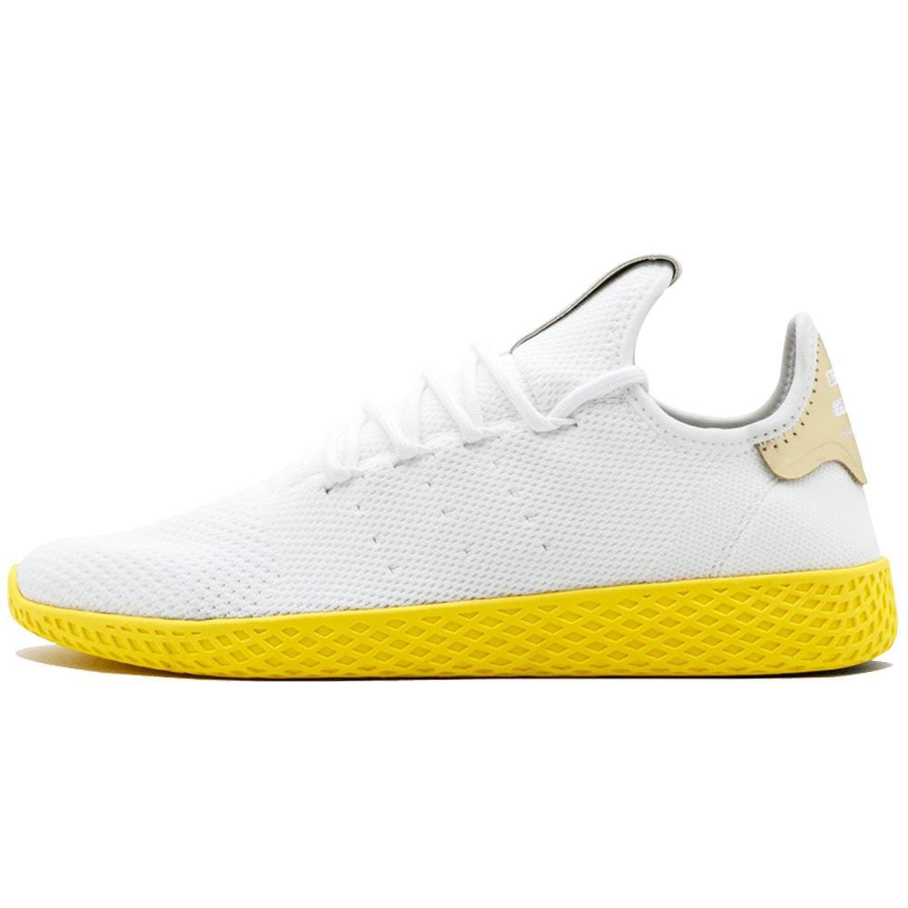 Adidas Pharrell Williams Tennis HU C Little Kid's Shoes Yellow/White