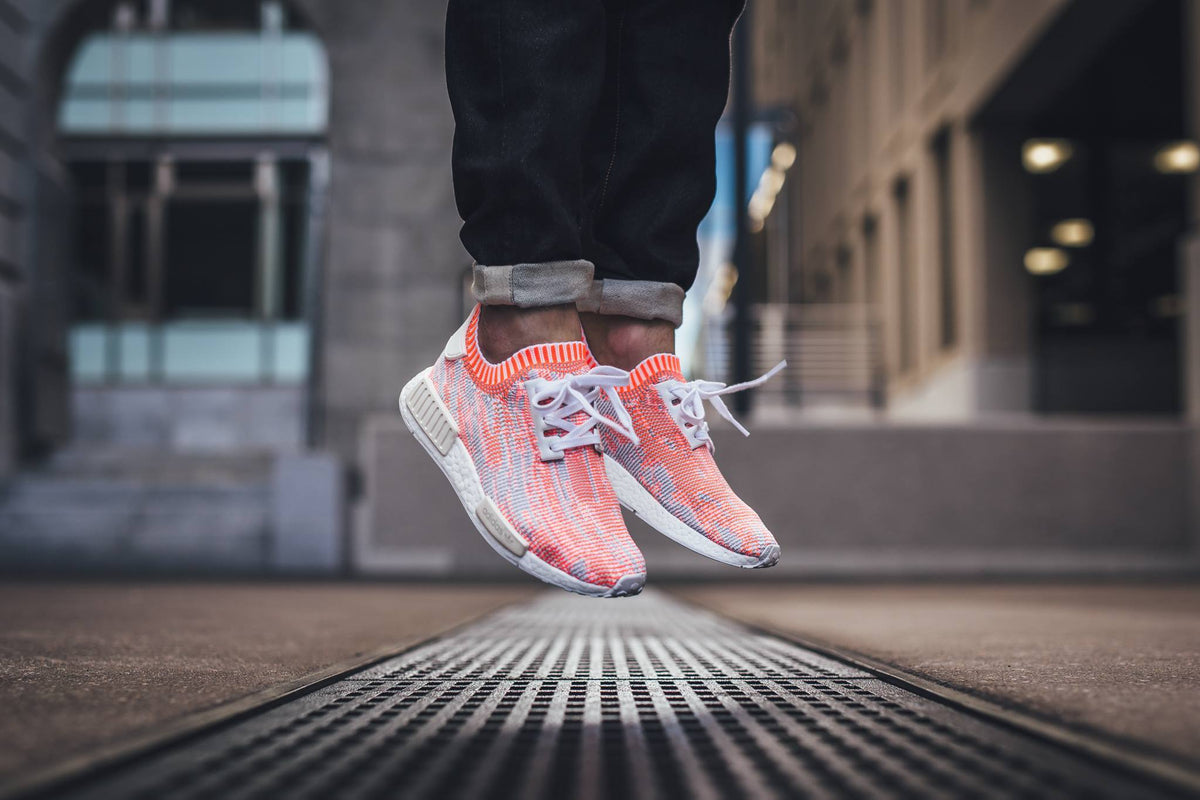 Adidas NMD_R1 Primeknit Camo Pack Solar Red - Kick Game