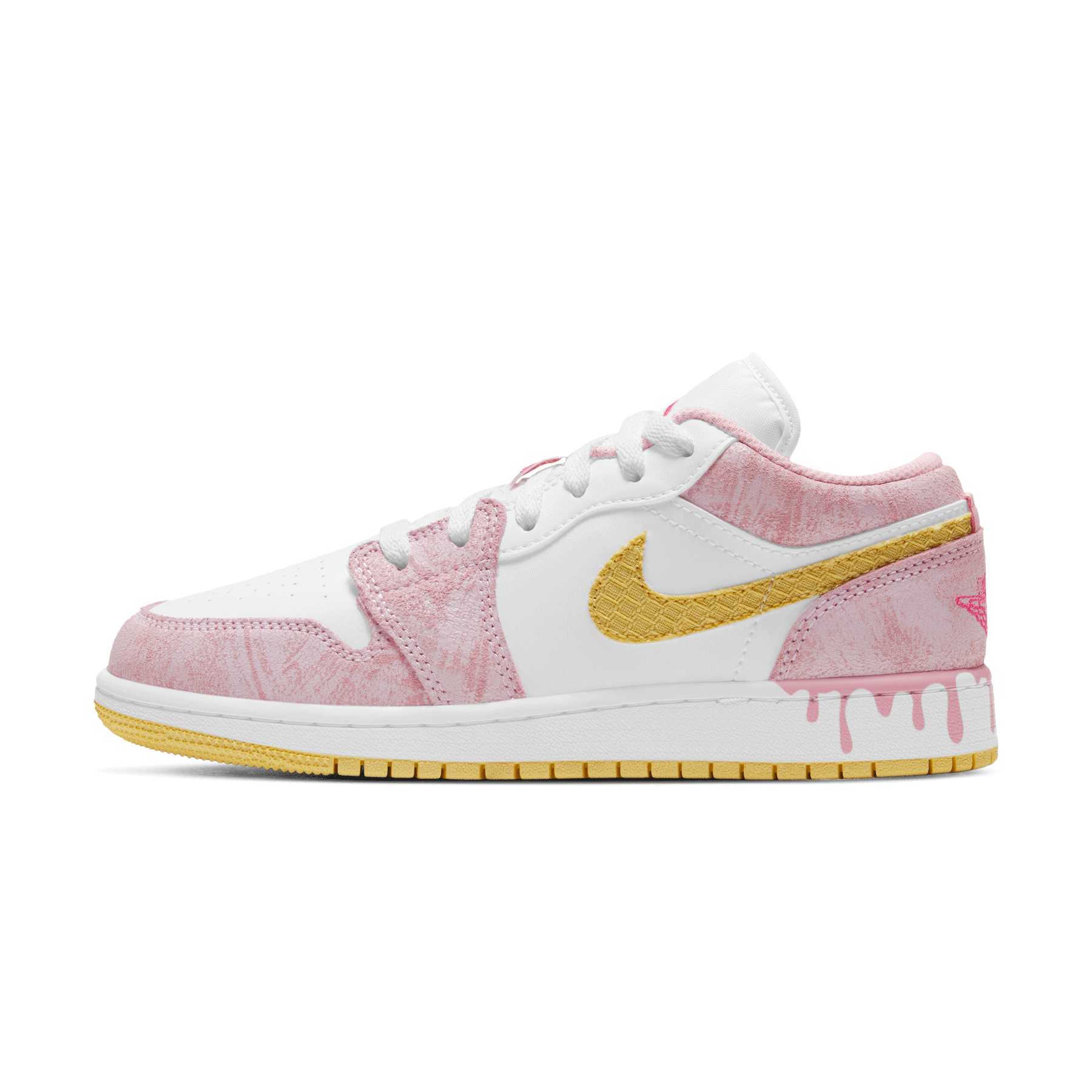 Air Jordan 1 Low GS Strawberry Ice Cream Kick Game