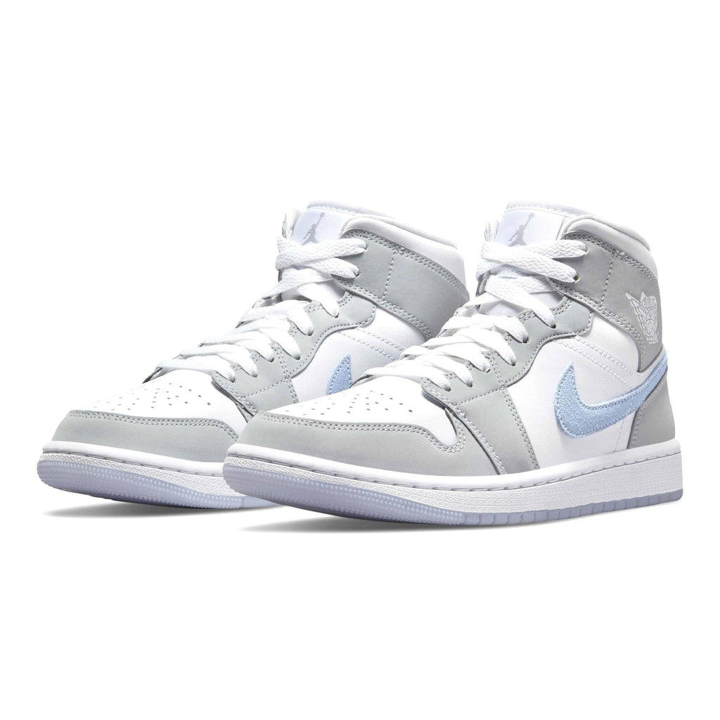 Air Jordan 1 Mid Wmns 'White Wolf Grey' - Kick Game