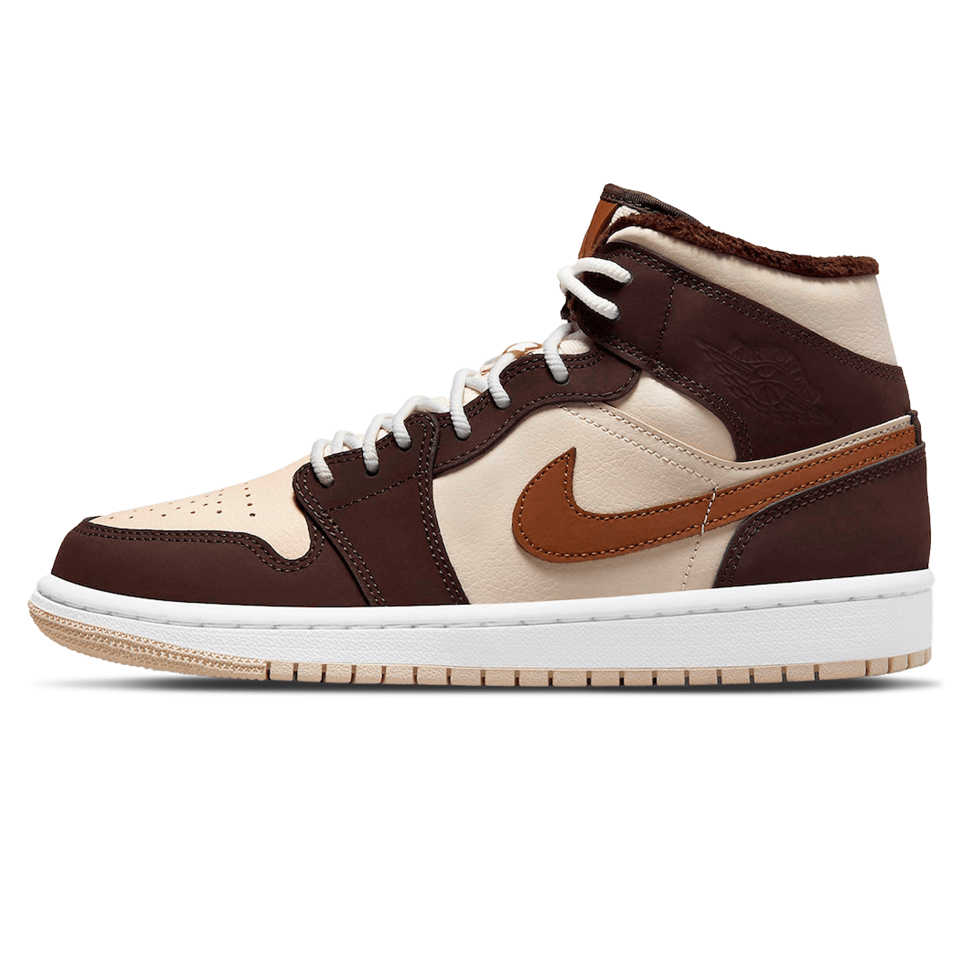 Air Jordan 1 Mid SE Wmns 'Cream Dark Chocolate' - Kick Game