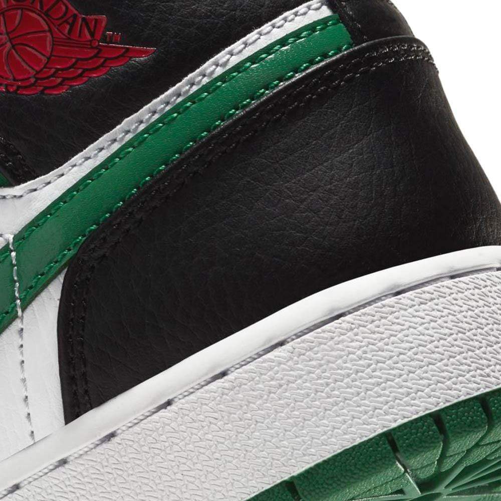 Air Jordan 1 Mid GS 'Black Pine Green' - Kick Game