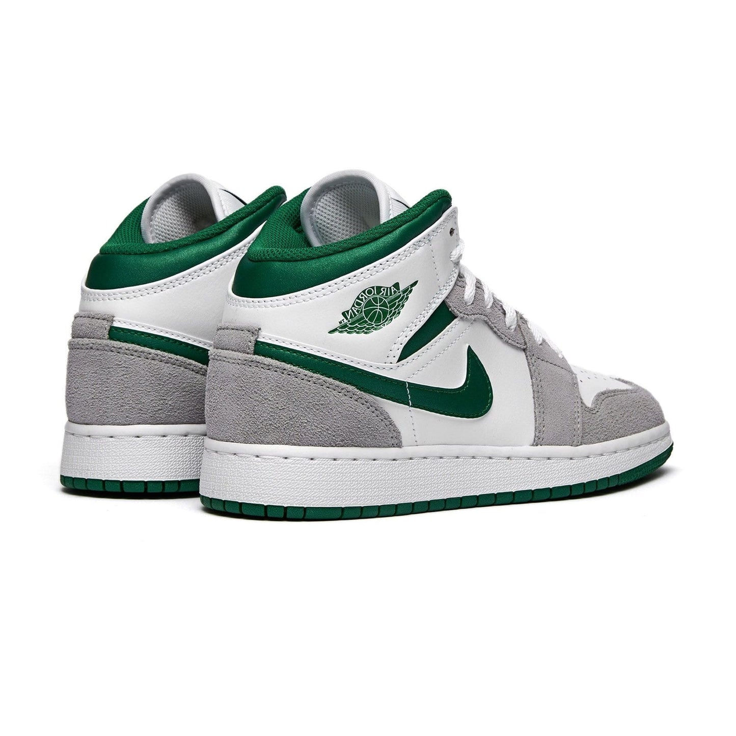 Air Jordan 1 Mid GS 'Green Grey' - Kick Game