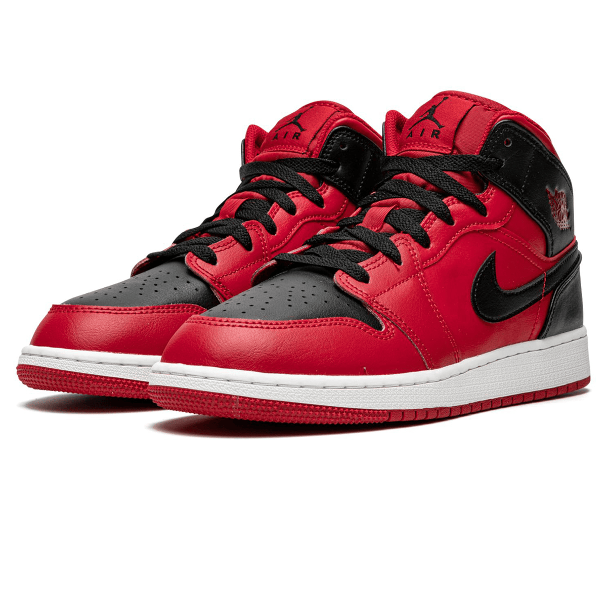Air Jordan 1 Mid GS 'Black Gym Red' - Kick Game