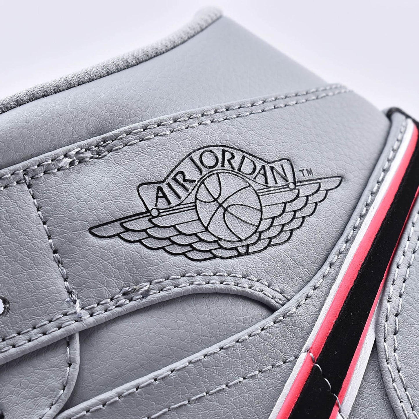 Air Jordan 1 Mid GS 'Wolf Grey Pink' - Kick Game