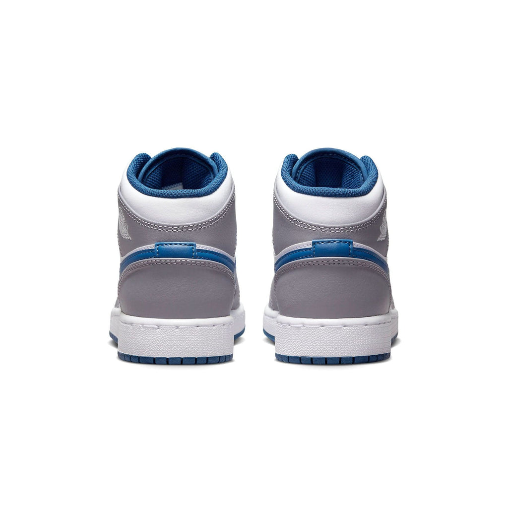 Air Jordan 1 Mid GS 'Cement True Blue' - Kick Game
