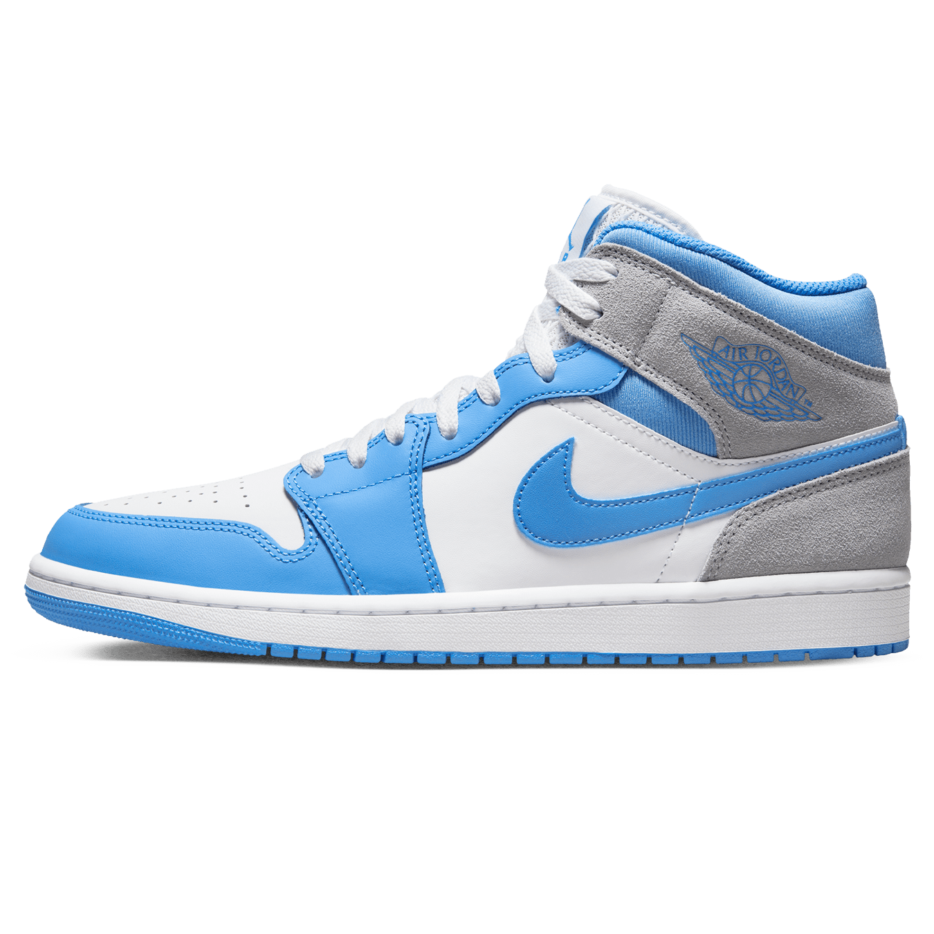 Air Jordan 1 Mid University Blue Grey Kick Game
