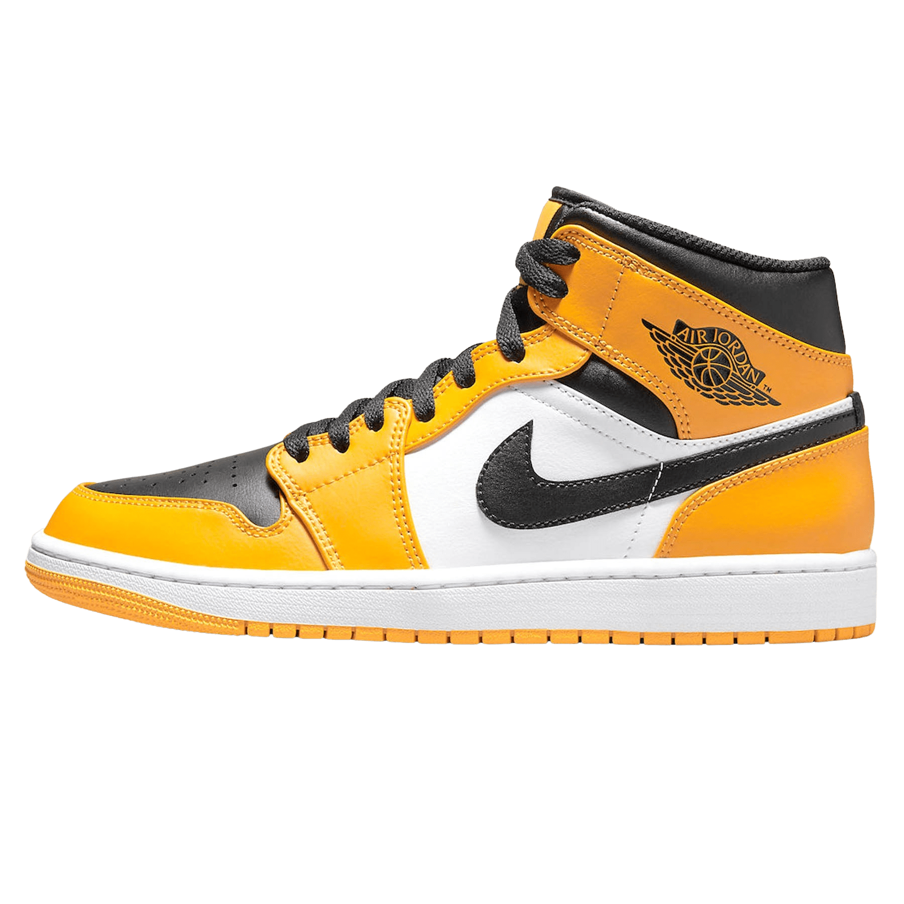 Air jordan 1 mid yellow deals toe