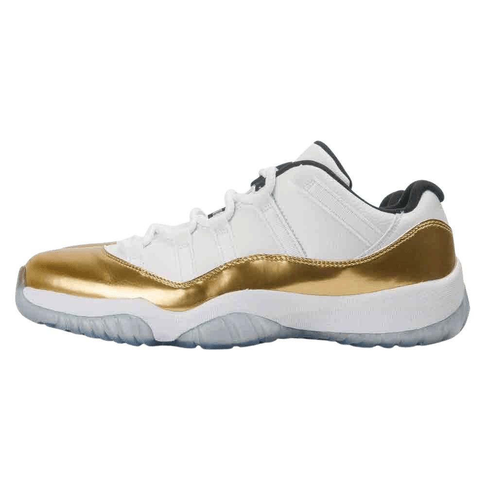 Air Jordan 11 Retro Low White Metallic Gold Kick Game