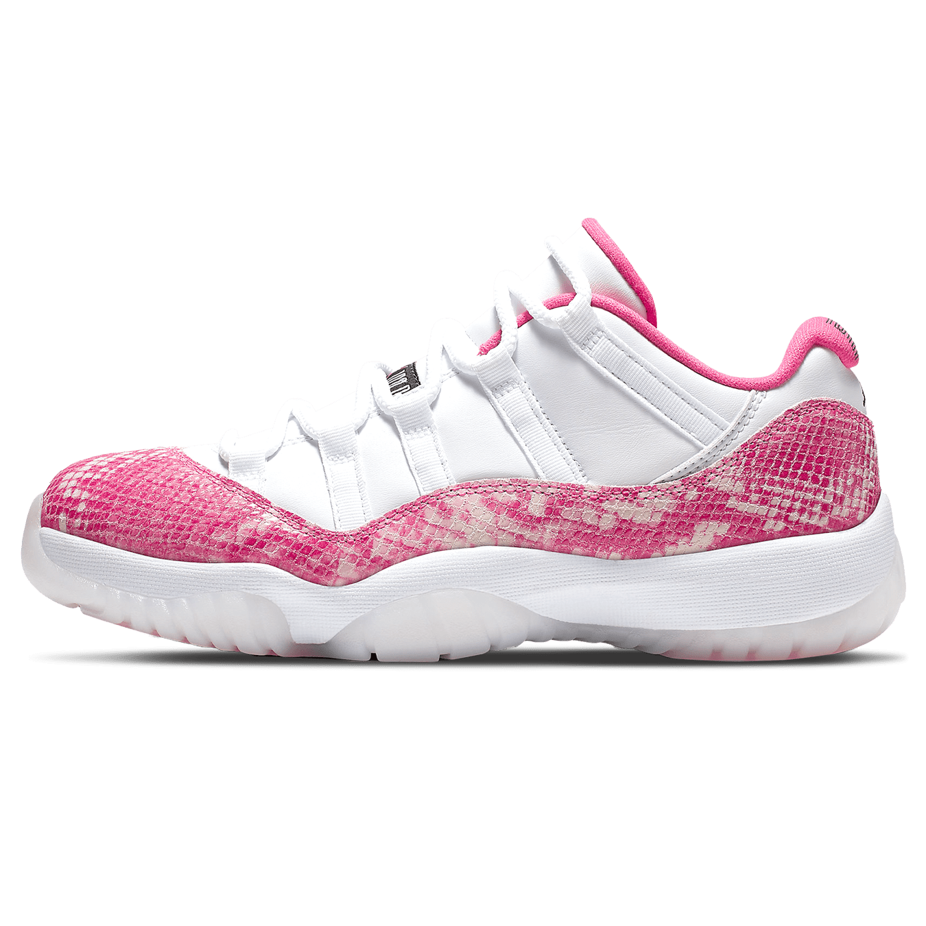 Snakeskin jordan top 11 pink