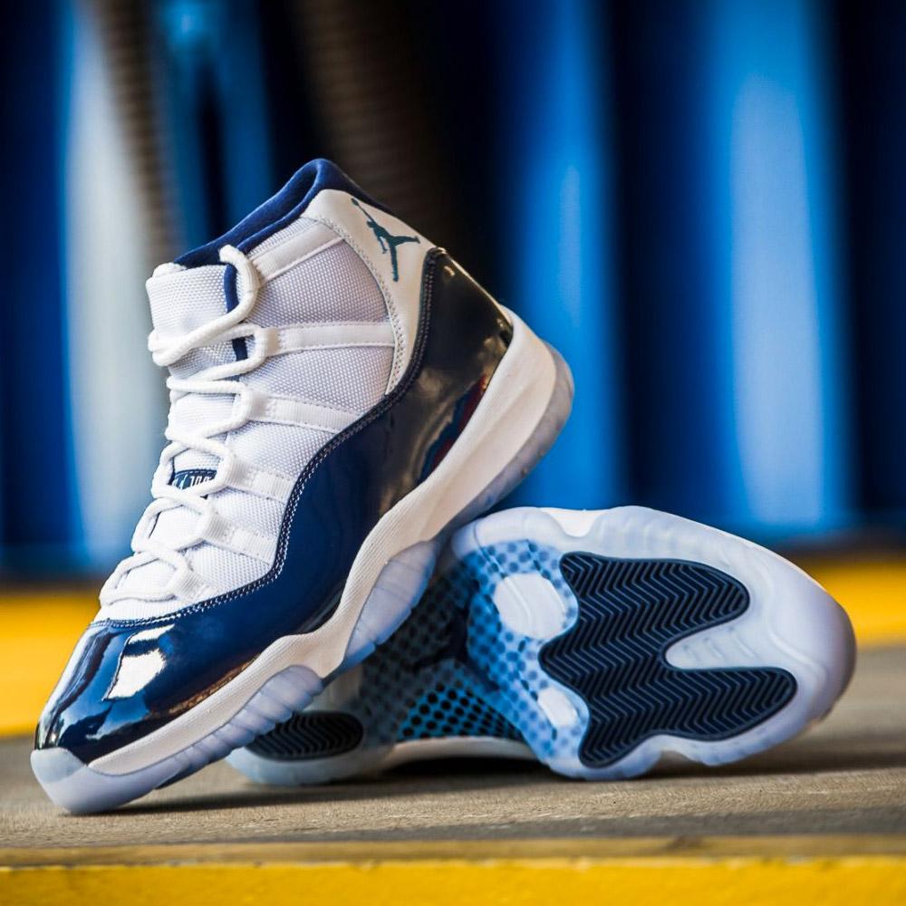 Air Jordan 11 Retro White-Midnight Navy Win like 82 - Kick Game