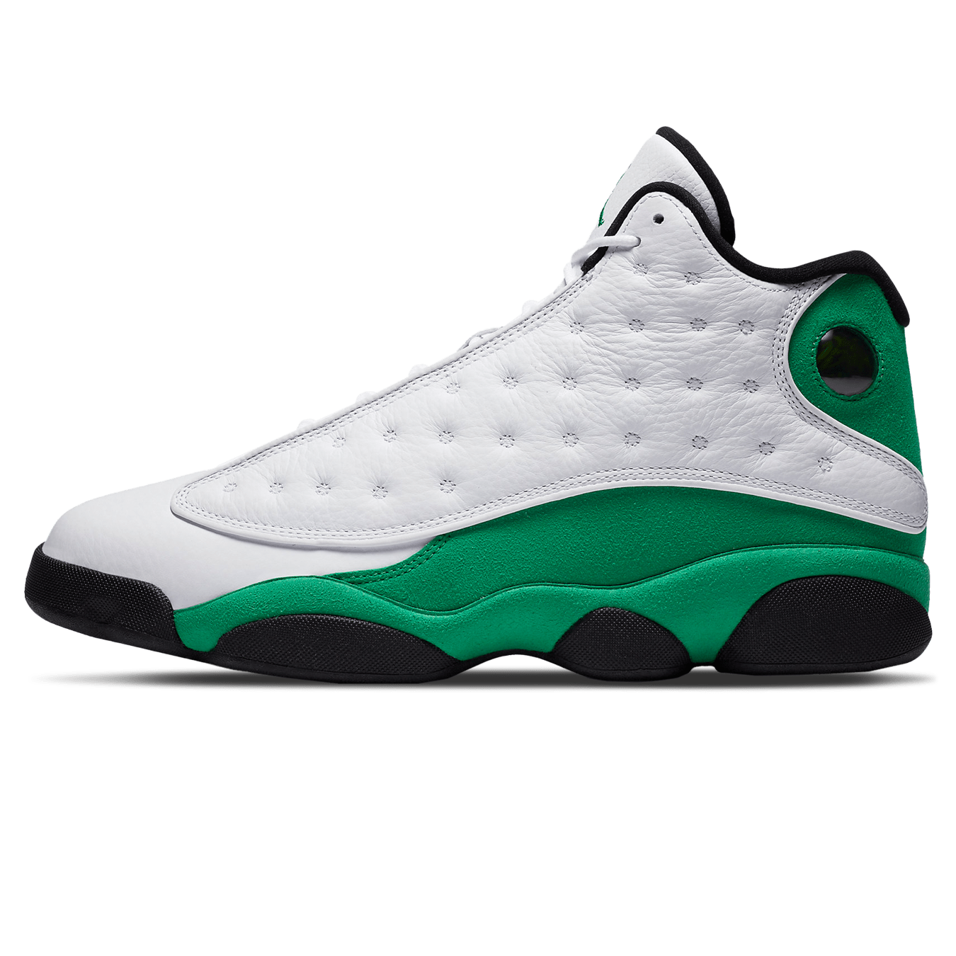 jordan 13 retro white lucky green