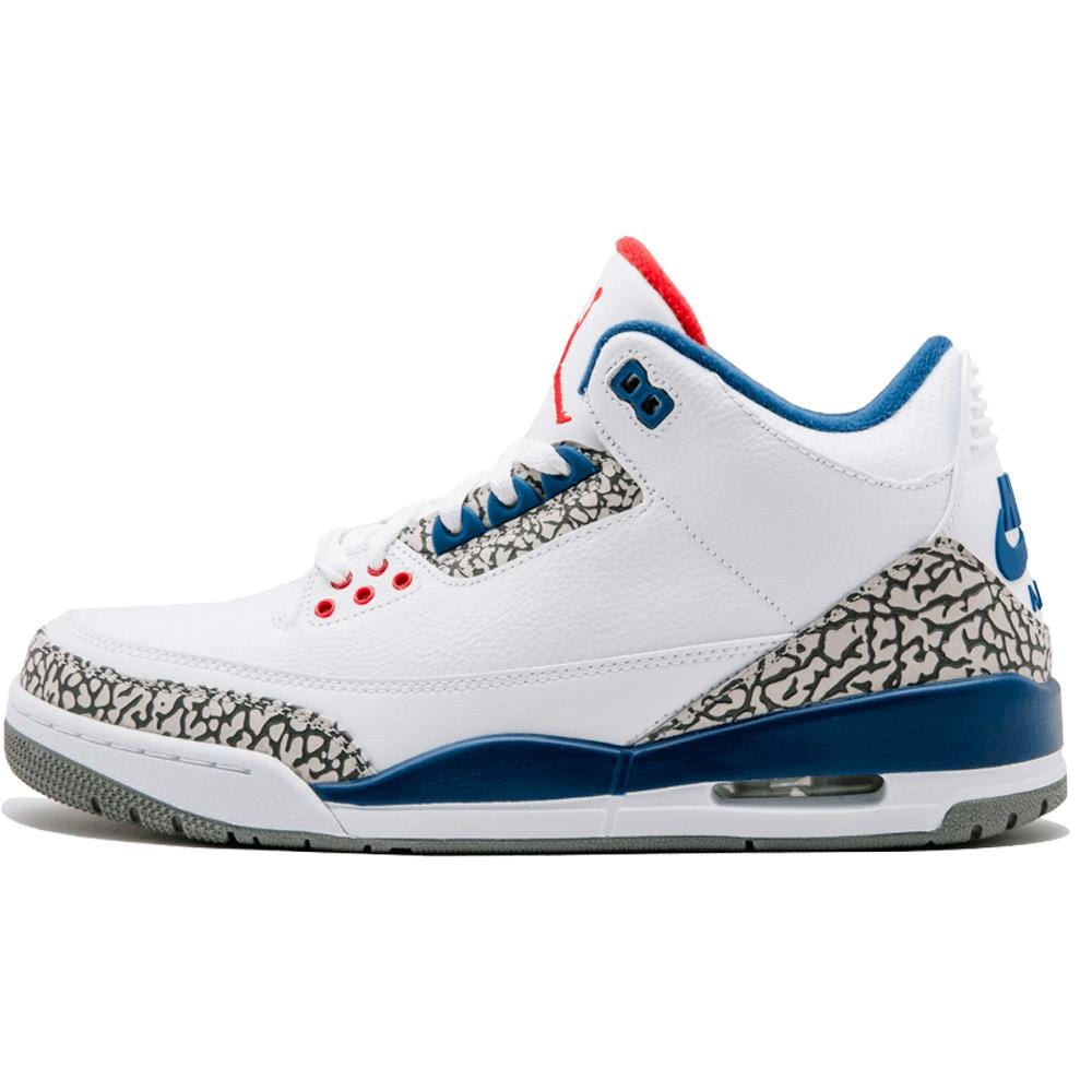 White red and blue jordan 3 Clearance