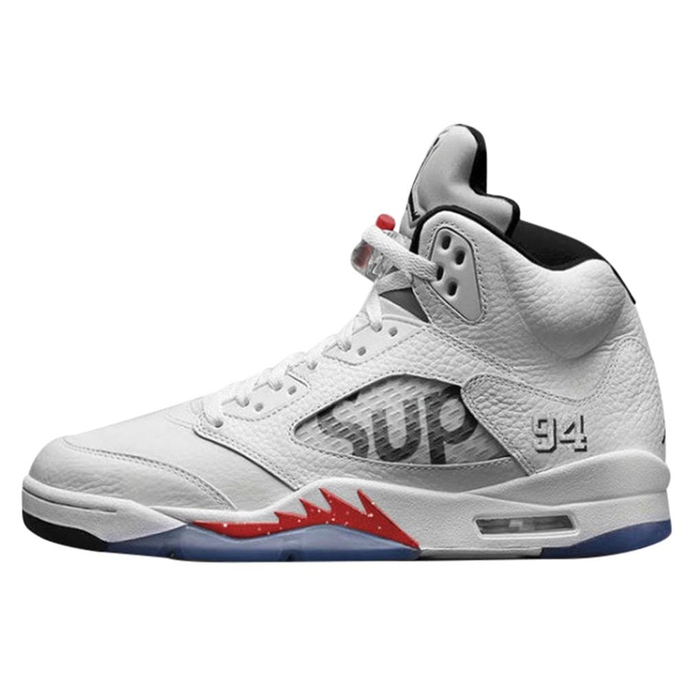 AIR JORDAN 5 RETRO SUPREME "SUPREME" WHITE - Kick Game