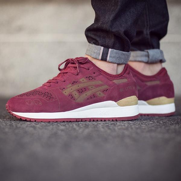ASICS GEL LYTE III 'LASER ETCHED' Burgundy - Kick Game