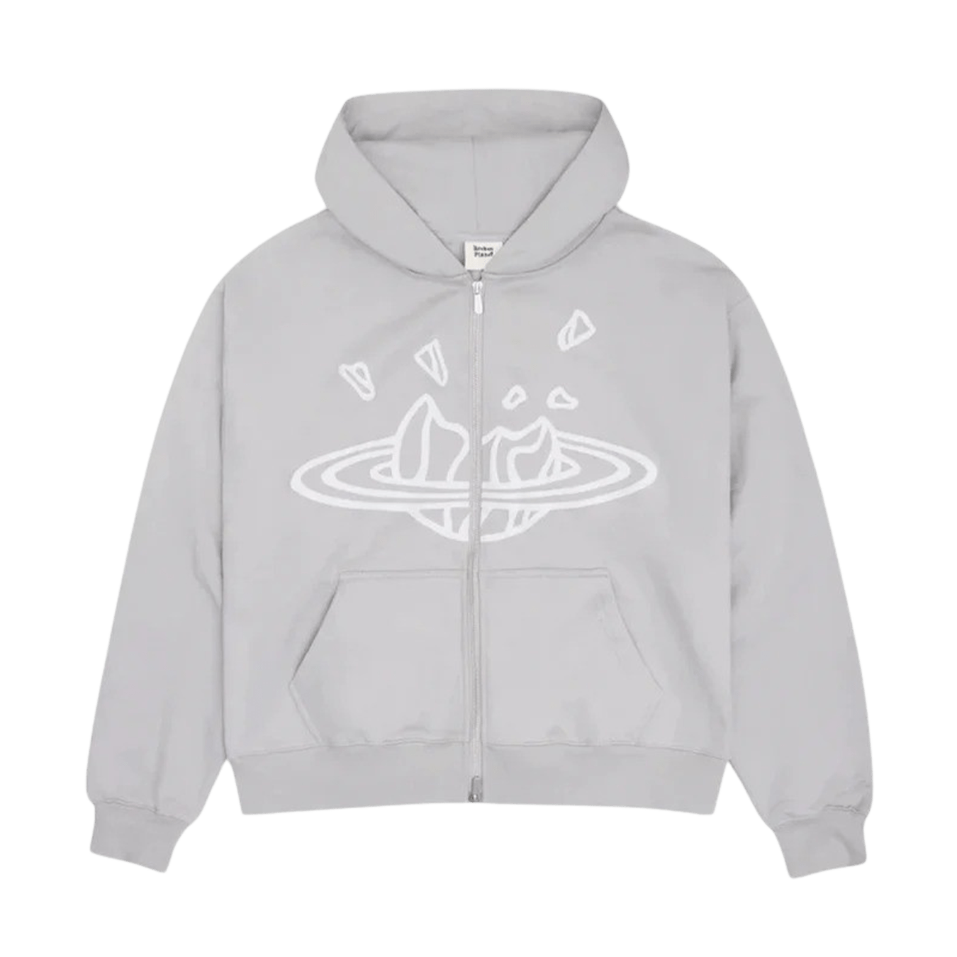 Broken Planet Zip Up Hoodie 'Stone Grey' — Kick Game Broken Planet Zip Up Hoodie 'Stone Grey' — Kick Game