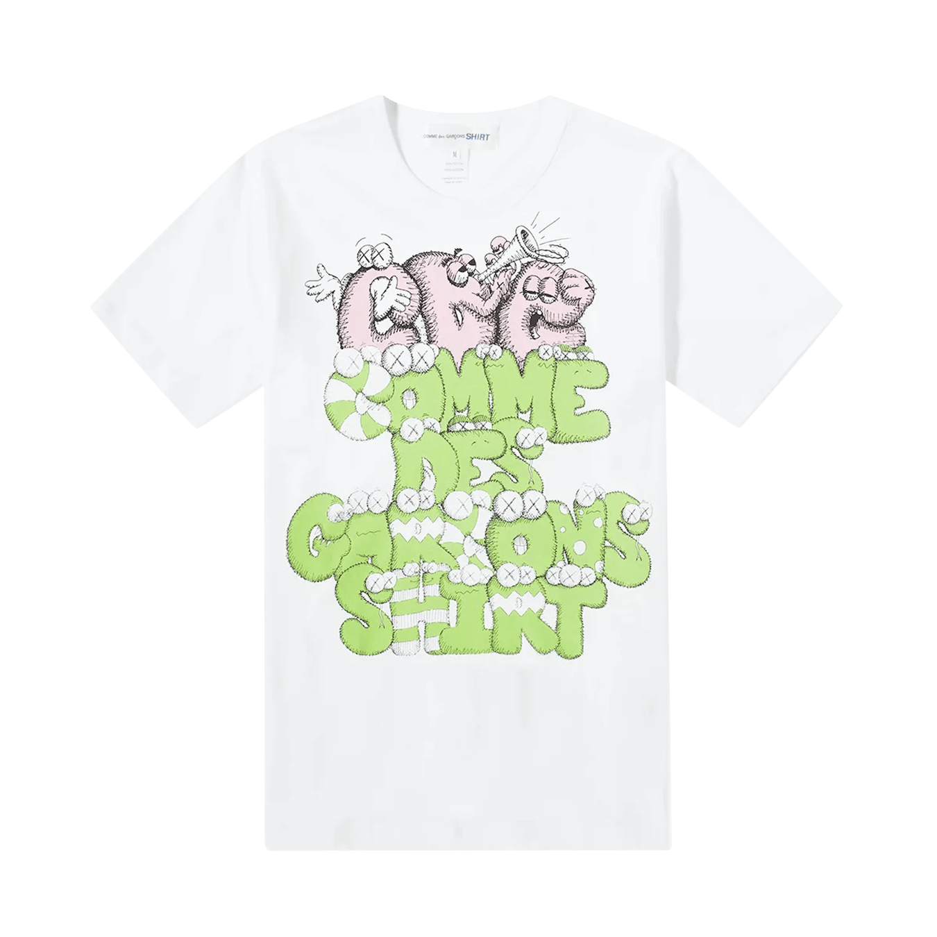 Comme des Gar ons SHIRT x KAWS Print T Shirt White Kick Game