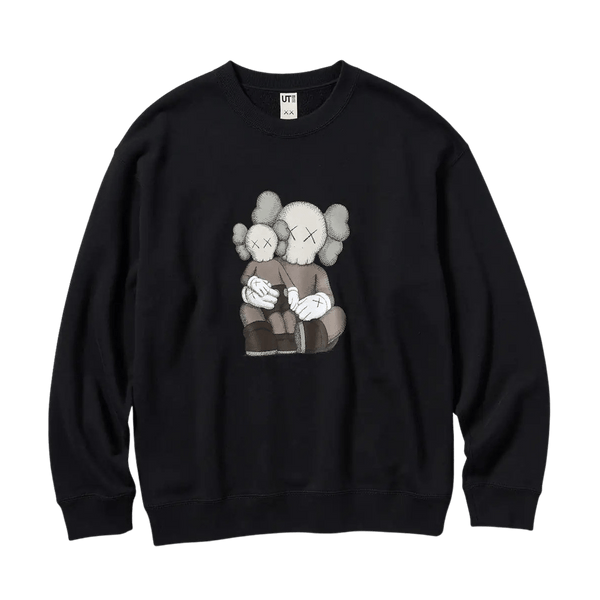 KAWS x UNIQLO UT Graphic Sweatshirt 'Black' - UrlfreezeShops