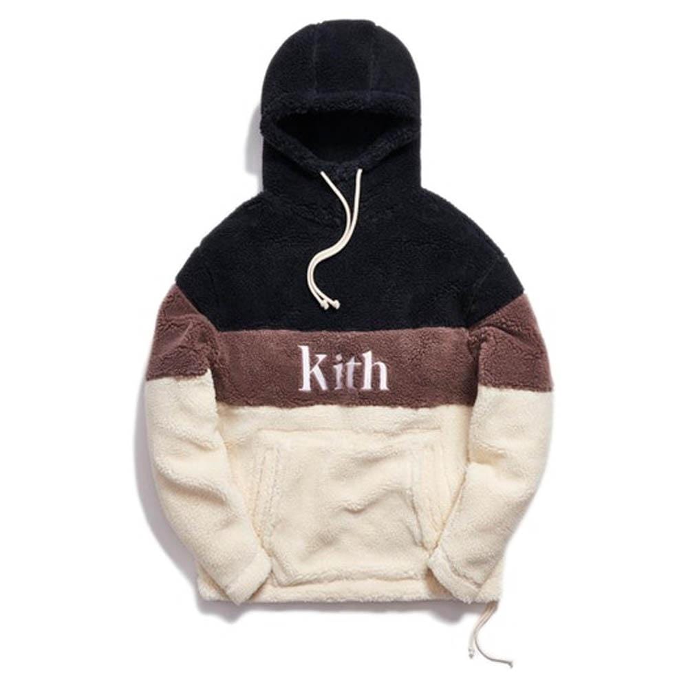 Kith Sherpa Double Pocket Hoodie Mauve – Kick Game