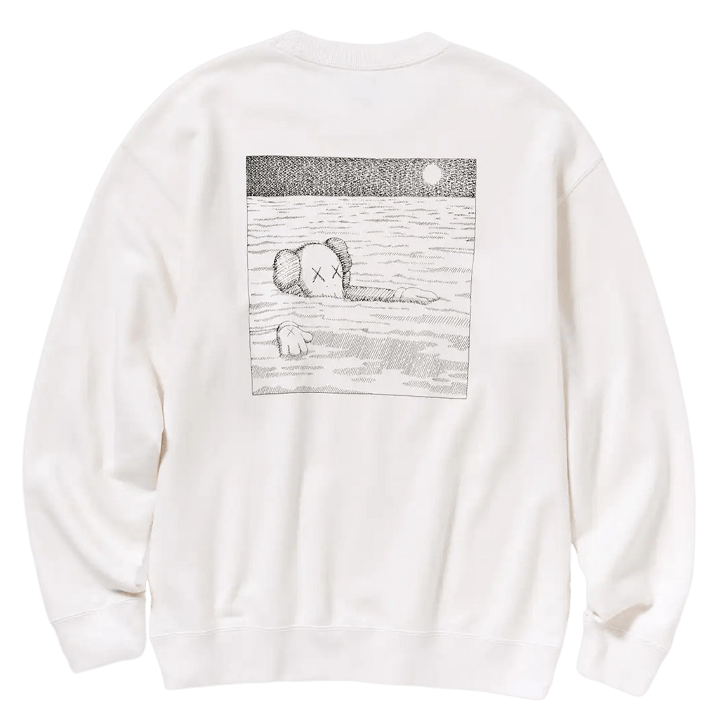KAWS x UNIQLO UT Graphic Sweatshirt 'White' - Kick Game