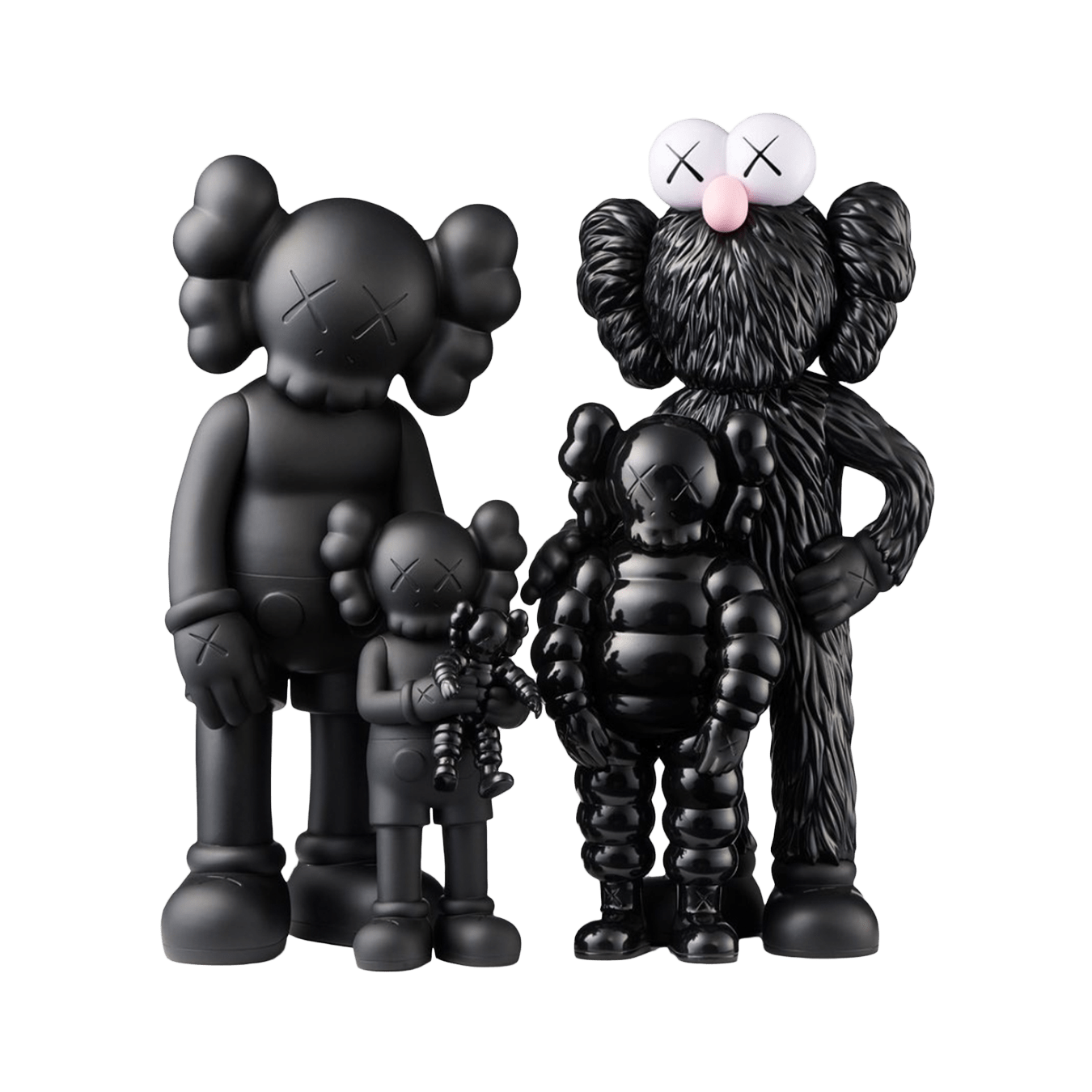 KAWS FAMILY Figures 'Black' - Kick Game