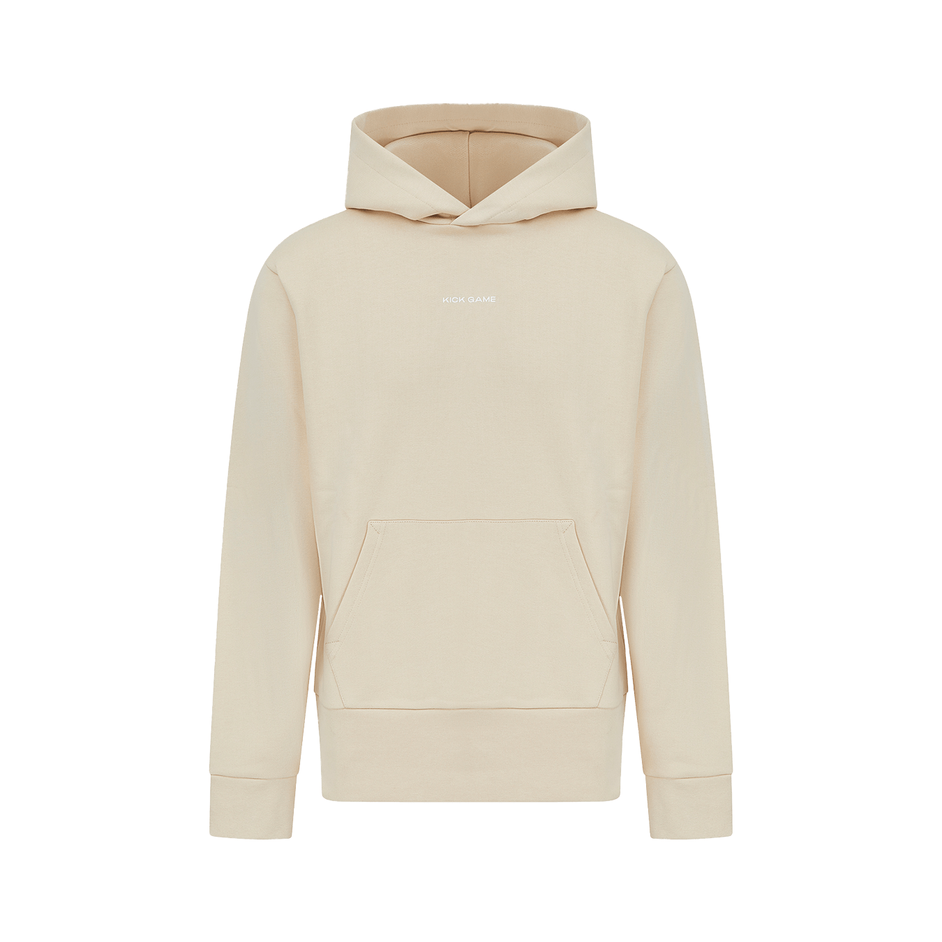 Kick Game Logo Hoodie 'Cream' - Kick Game