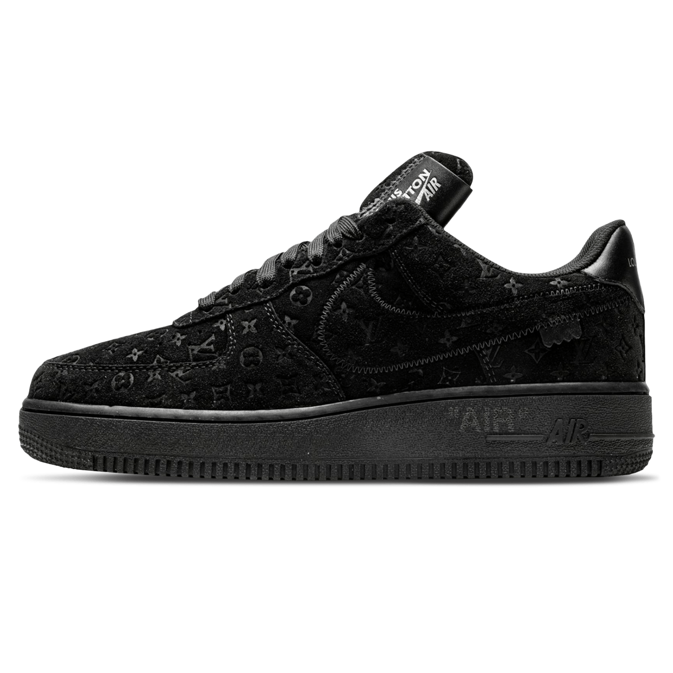 Louis Vuitton x Nike Air Force 1 Black | Size 8.5