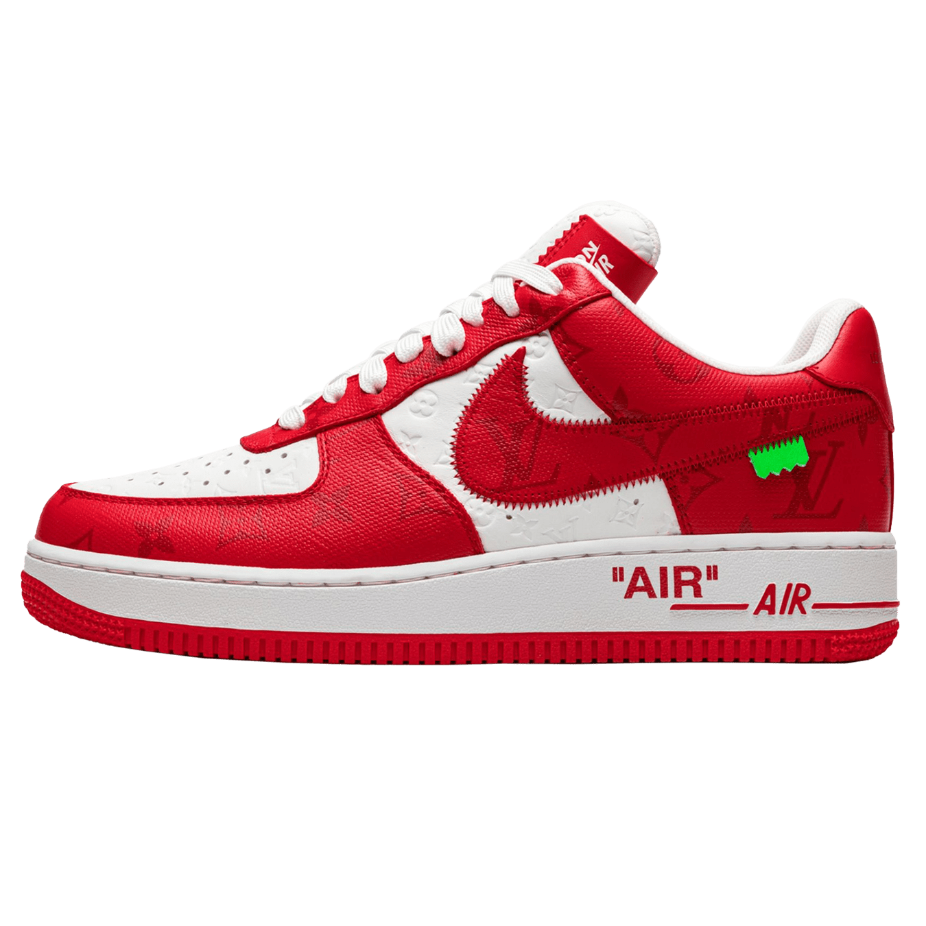 Louis Vuitton Nike Air Force 1 Low By Virgil Abloh White Comet Red