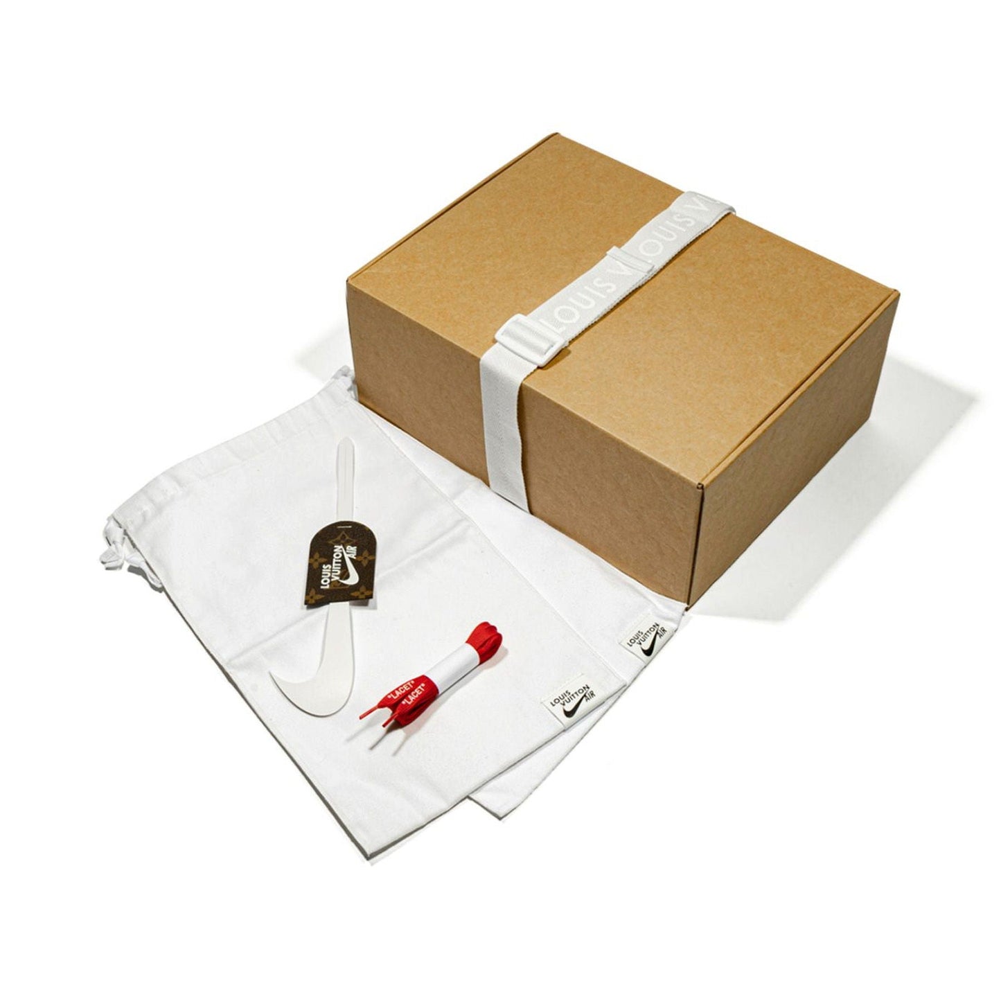 Louis Vuitton Nike Air Force 1 Low By Virgil Abloh White Comet Red - Kick Game