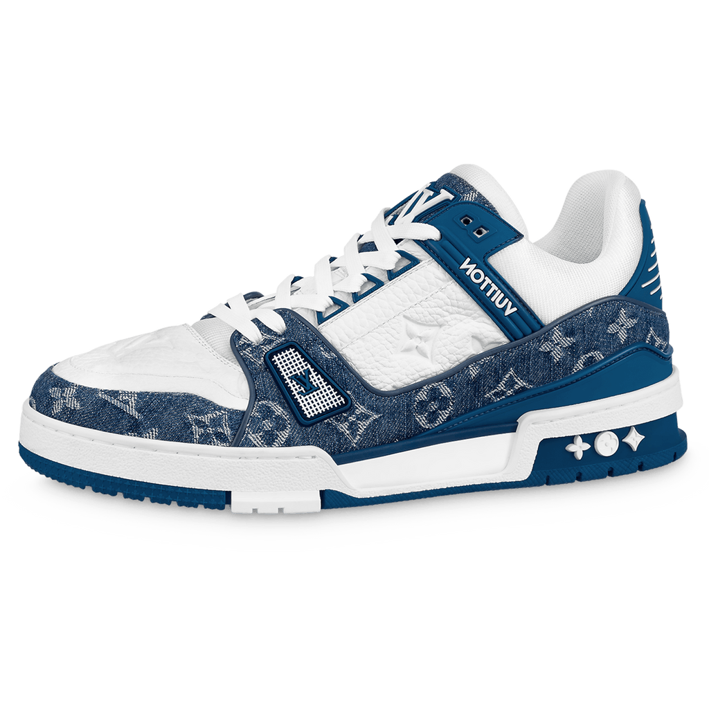 Louis Vuitton Trainer Low 'Monogram Denim' Blue - Kick Game