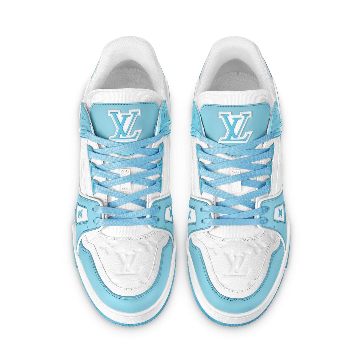 Louis Vuitton Trainer Low White Sky Blue - Kick Game