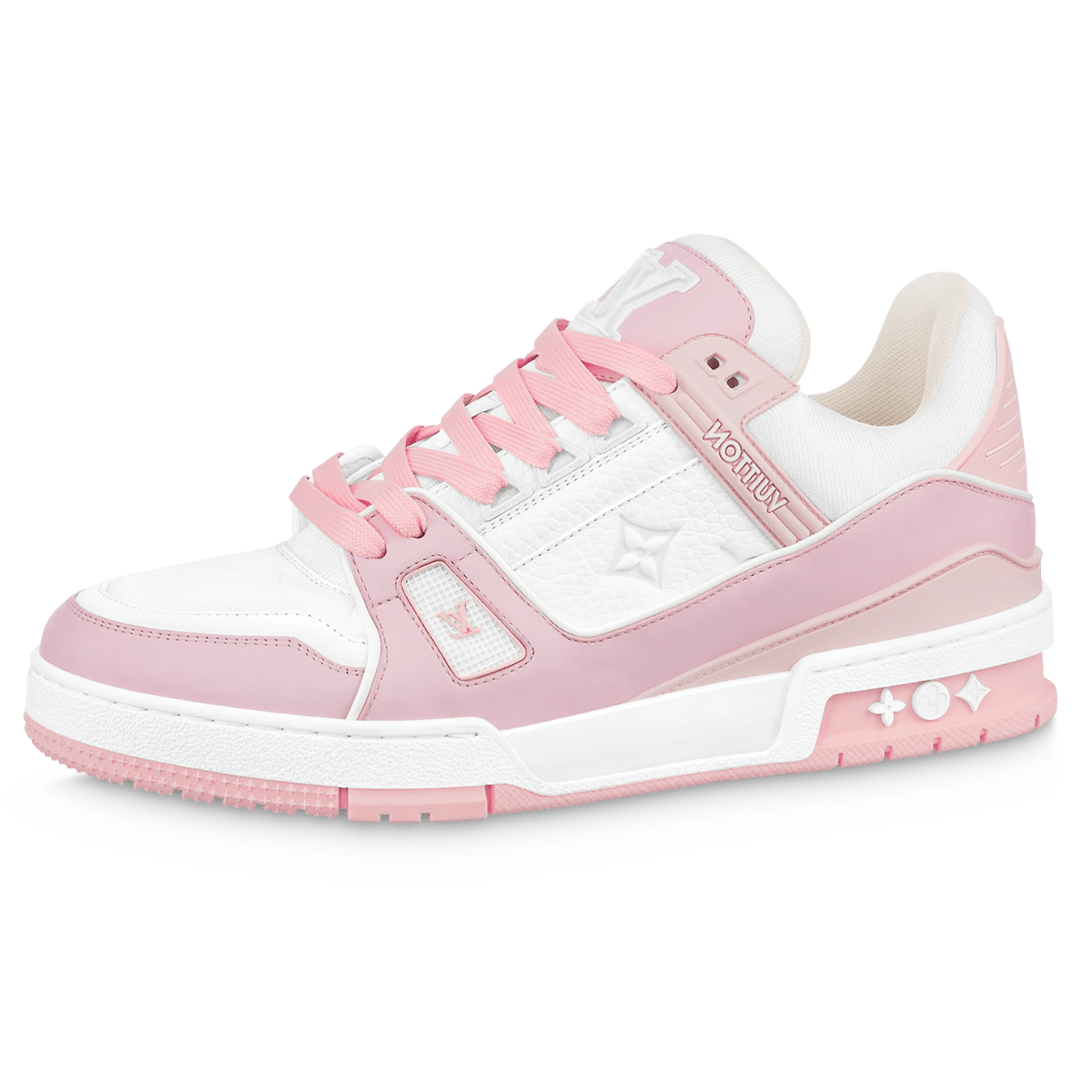 Louis Vuitton Trainer Low White Rose Kick Game