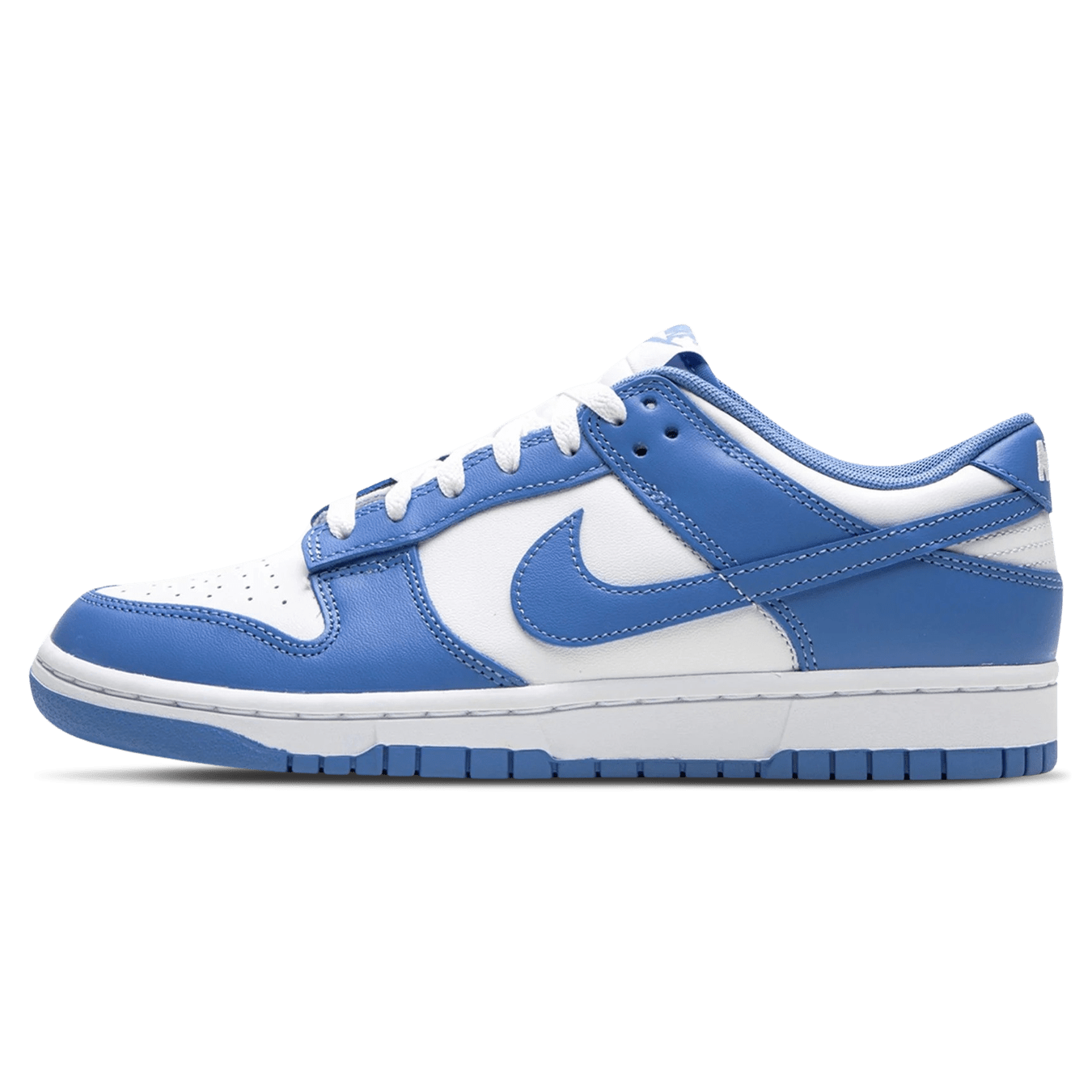 Blue and top white nike dunks