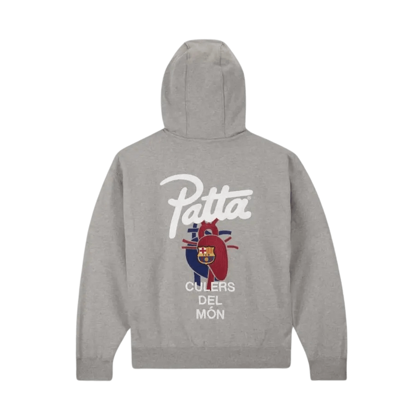 Nike FC Barcelona x Patta 'Culers del Món' Grey Hooded Sweatshirt - Kick Game
