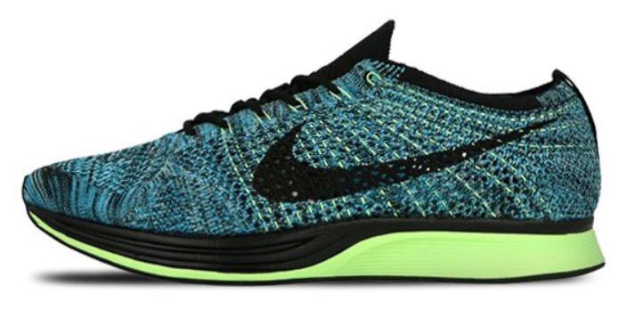 Nike flyknit blue and black outlet