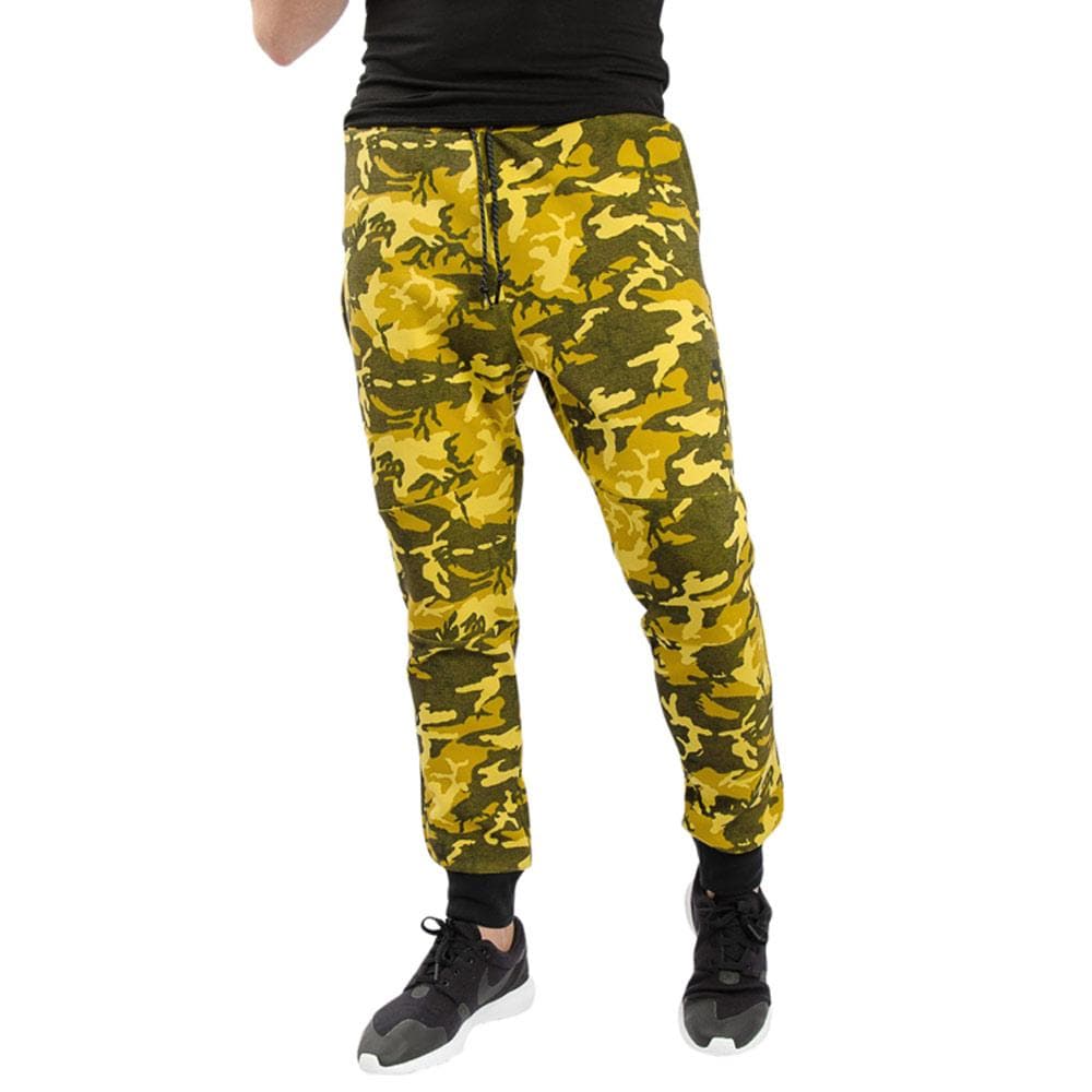 Nike Tech Fleece Pants Camo Yellow - Kick Game