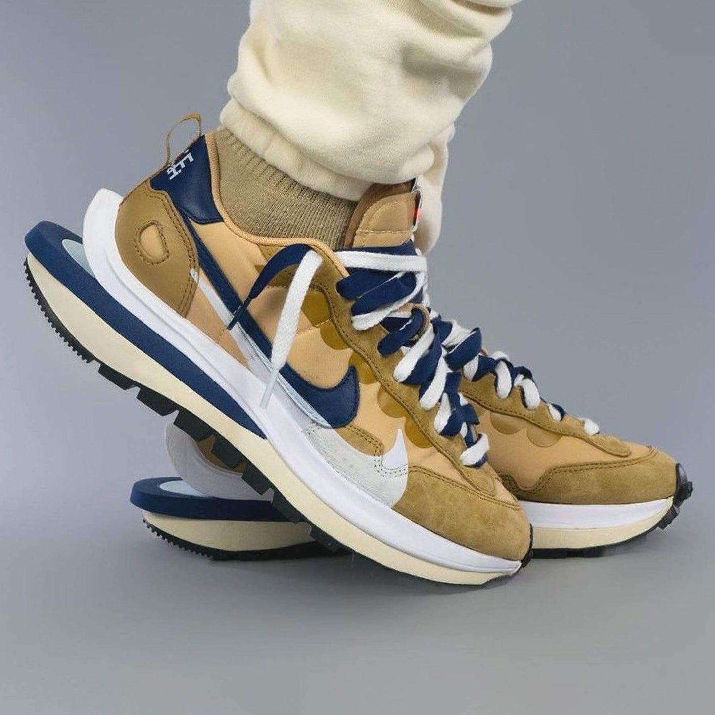 sacai x Nike VaporWaffle 'Sesame Blue Void' - Kick Game