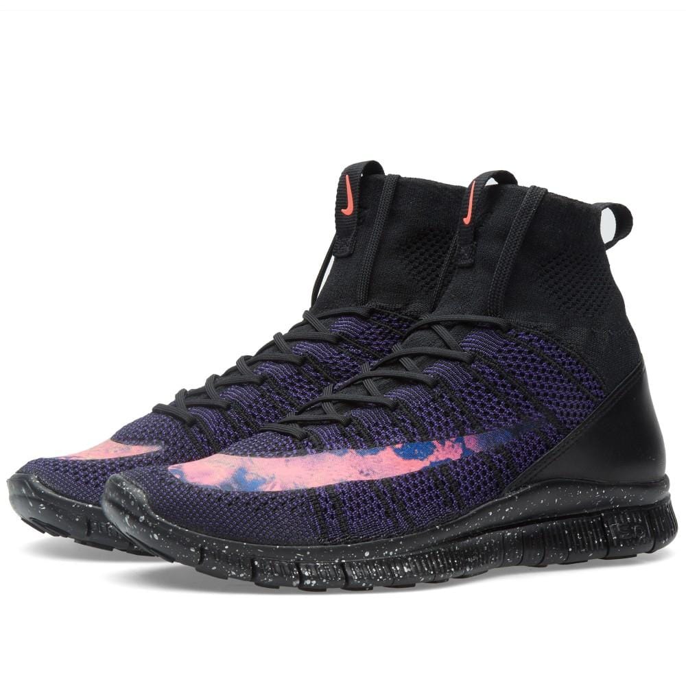 NIKE FREE FLYKNIT MERCURIAL Black & Bright Crimson - Kick Game