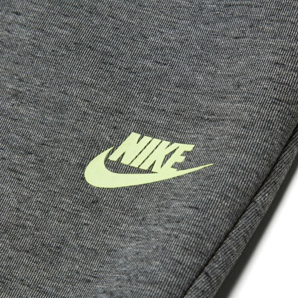 NIKE TECH FLEECE PANTS Tumbled Grey & Volt - Kick Game
