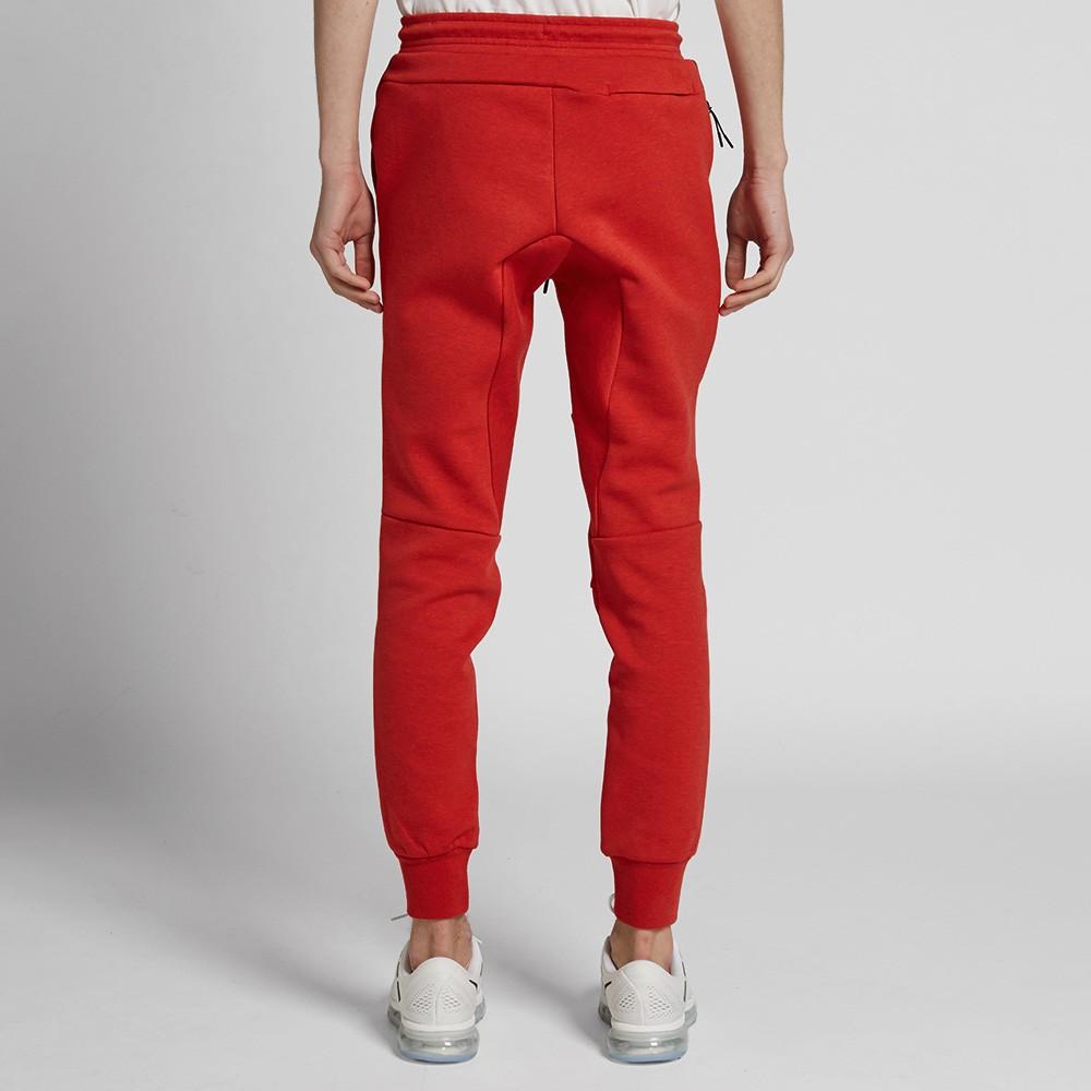 NIKE TECH FLEECE PANT Light University Red Heather - Kick Game