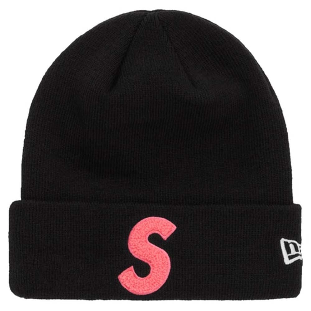 Supreme New Era S Logo Beanie (FW 19) Black — Kick Game