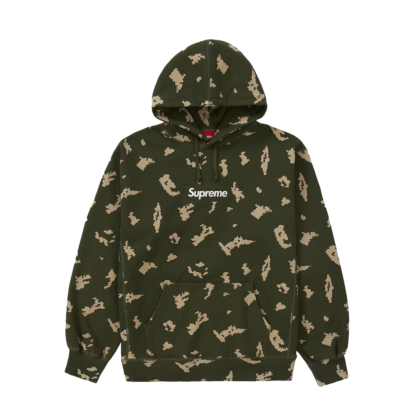 Supreme Box Logo Hooded Sweatshirt 'Olive Russian Camo' - Kick Game