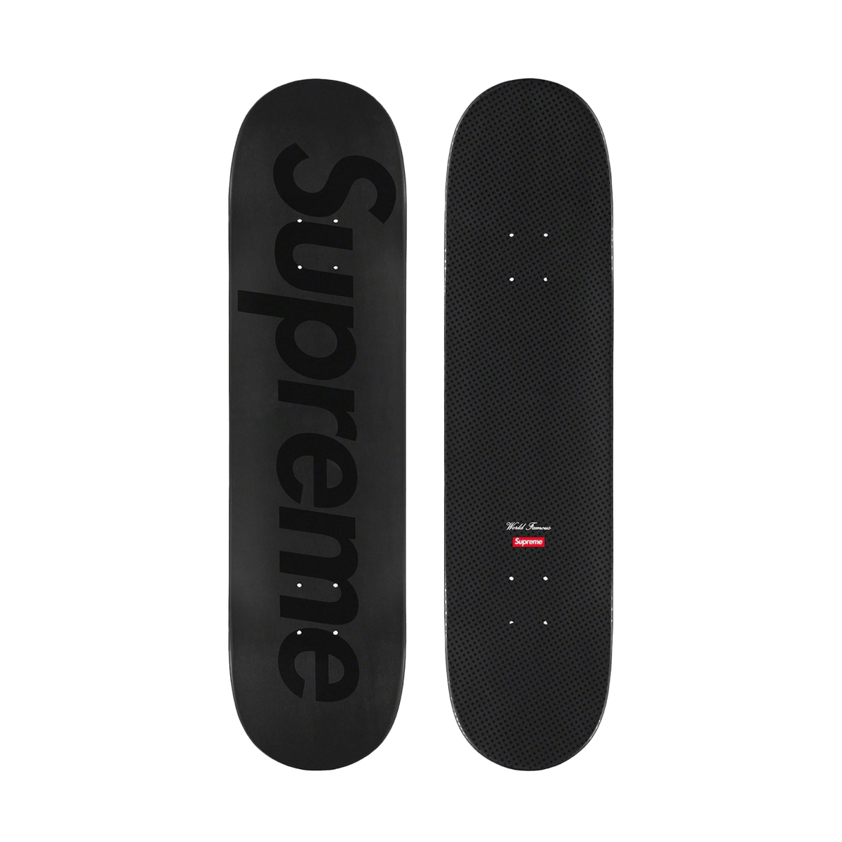 Supreme Tonal Box Logo Skateboard 'Black' - Kick Game