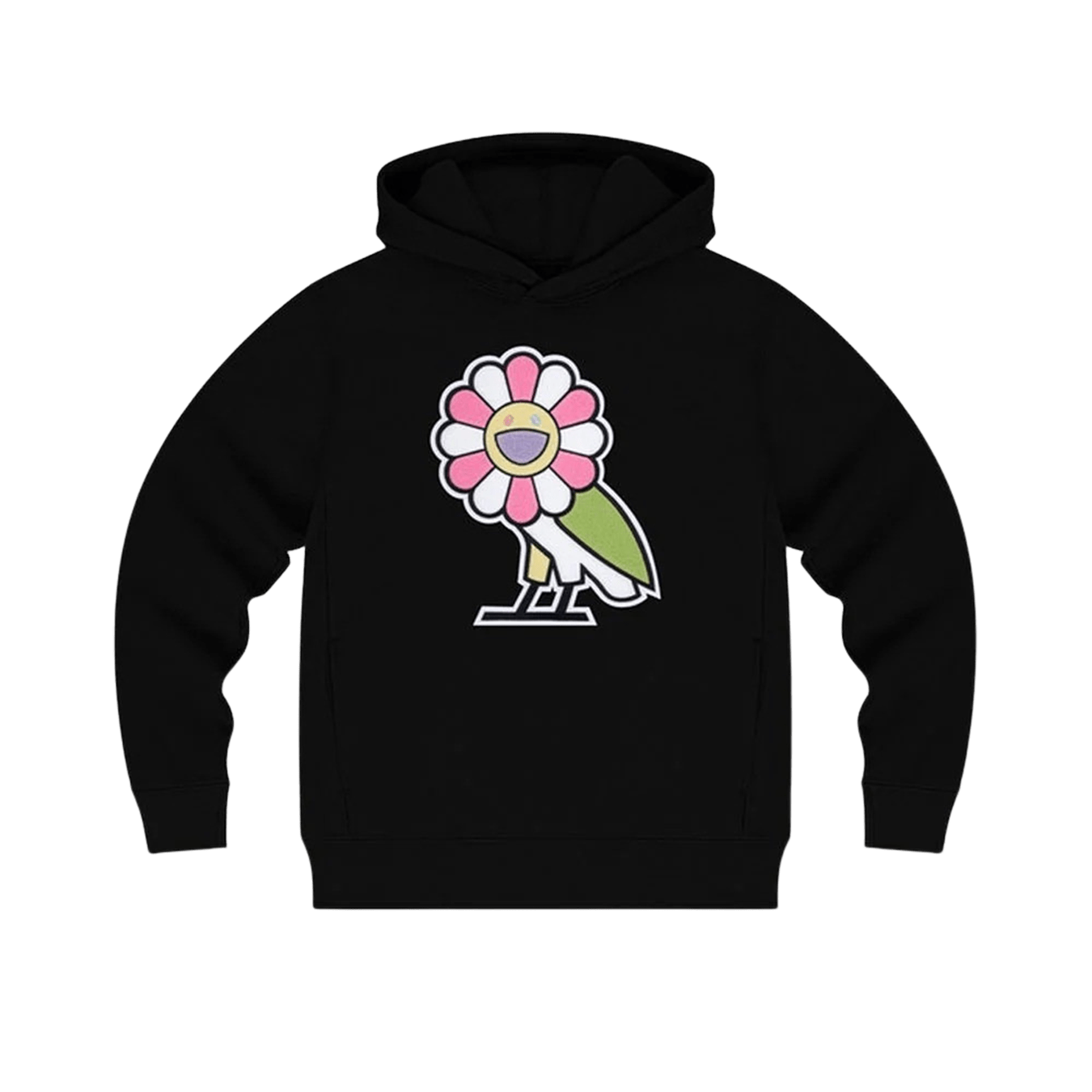 OVO x Takashi Murakami Surplus Flower Owl Hoodie 'Black' - Kick Game